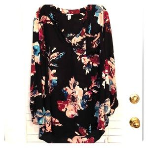 Ava & Vic Flowy Floral Blouse sz. 2X